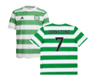 Celtic 2021-22 Home Shirt (Sponsorless) (L) (JOHNSTONE 7) (Good)_0