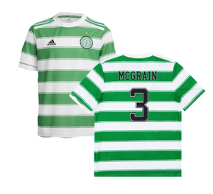 Celtic 2021-22 Home Shirt (Sponsorless) (L) (MCGRAIN 3) (Good)_0