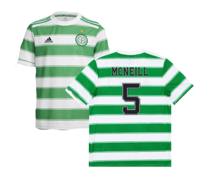 Celtic 2021-22 Home Shirt (Sponsorless) (L) (MCNEILL 5) (Good)