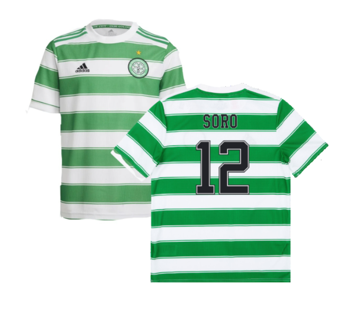 Celtic 2021-22 Home Shirt (Sponsorless) (L) (SORO 12) (Good)