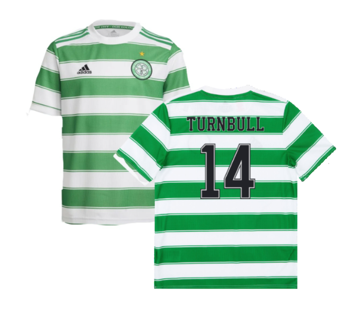 Celtic 2021-22 Home Shirt (Sponsorless) (L) (TURNBULL 14) (Good)