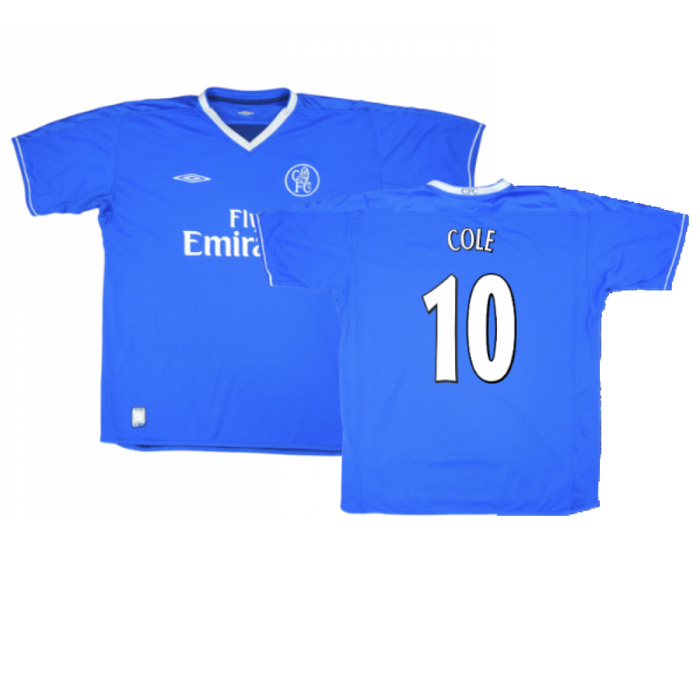 Chelsea 2003-05 Home Shirt (S) (Very Good) (Cole 10)