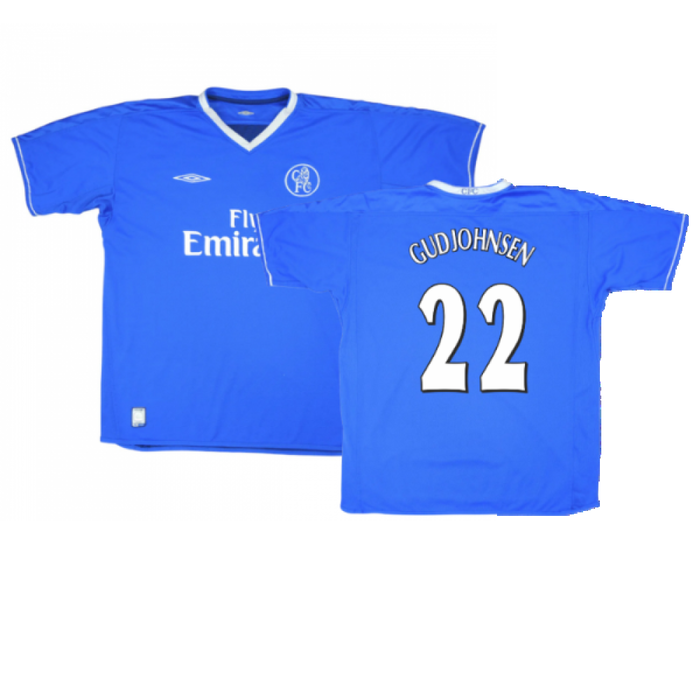 Chelsea 2003-05 Home Shirt (S) (Very Good) (Gudjohnsen 22)