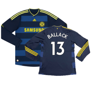 Chelsea 2009-10 Long Sleeve Away Shirt (Excellent) (Ballack 13)_0