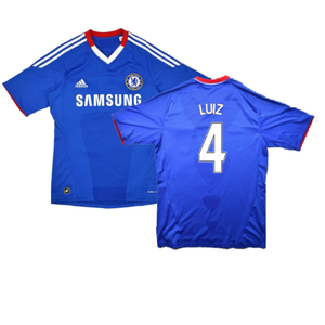 Chelsea 2010-11 Home Shirt (Excellent) (Luiz 4)_0