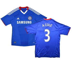 Chelsea 2010-2011 Home Shirt (XS) (A Cole 3) (Excellent)_0