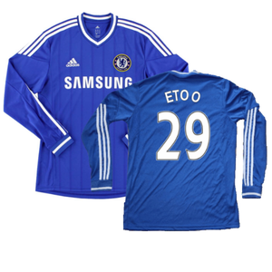 Chelsea 2013-14 Long Sleeve Home Shirt (S) (Excellent) (Eto O 29)_0