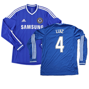 Chelsea 2013-14 Long Sleeve Home Shirt (S) (Excellent) (Luiz 4)_0