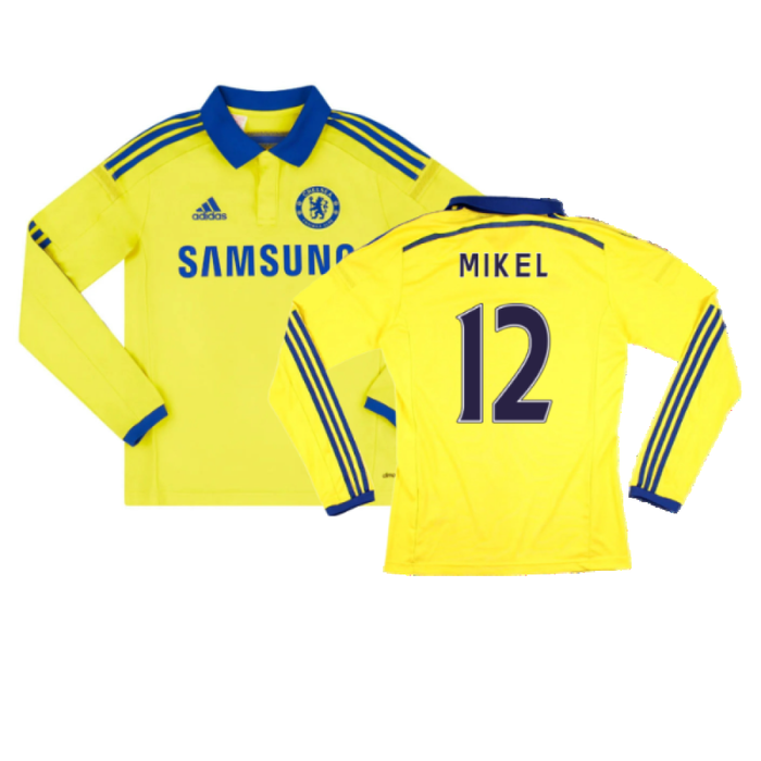 Chelsea 2014-15 Long Sleeve Away Shirt (S) (Excellent) (Mikel 12)