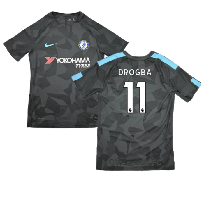 Chelsea 2017-18 Third Shirt (M) (Drogba 11) (Excellent)