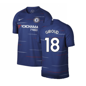 Chelsea 2018-19 Home Shirt (S) (Mint) (Giroud 18)_0