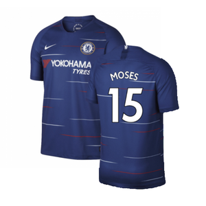 Chelsea 2018-19 Home Shirt (S) (Mint) (Moses 15)_0