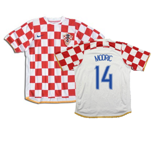 Croatia 2006-08 Away Shirt (S) (Very Good) (Modric 14)_0