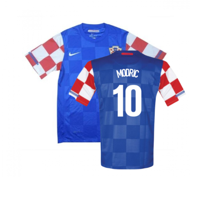 Croatia 2010-12 Away Shirt (S) (Mint) (Modric 10)