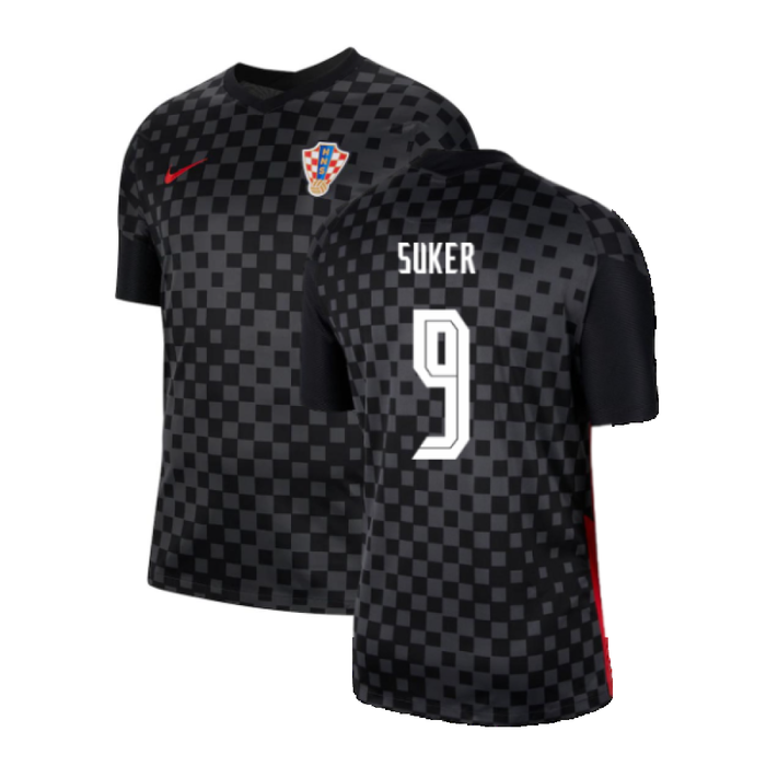 Croatia 2020-21 Away Shirt (S) (SUKER 9) (Excellent)