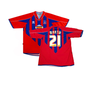 Crystal Palace 2007-08 Home Shirt (S) (Good) (Martin 21)_0