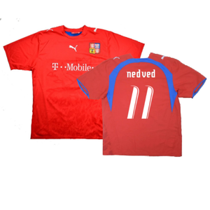 Czech Republic 2006-08 Home Shirt (Large) (Good) (Nedved 11)_0