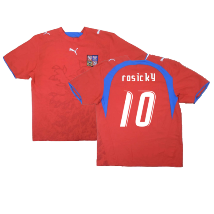 Czech Republic 2006-08 Home Shirt (Excellent) (Rosicky 10)