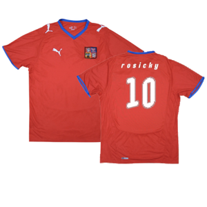 Czech Republic 2008-10 Home Shirt (M) (Excellent) (Rosicky 10)_0