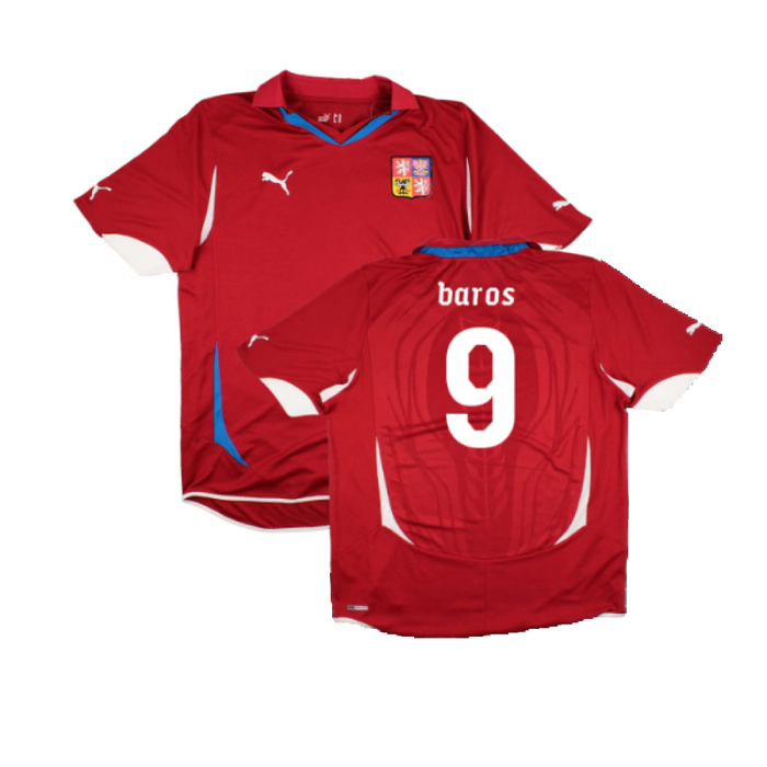 Czech Republic 2010-11 Home Shirt (XL) (BNWT) (Baros 9)