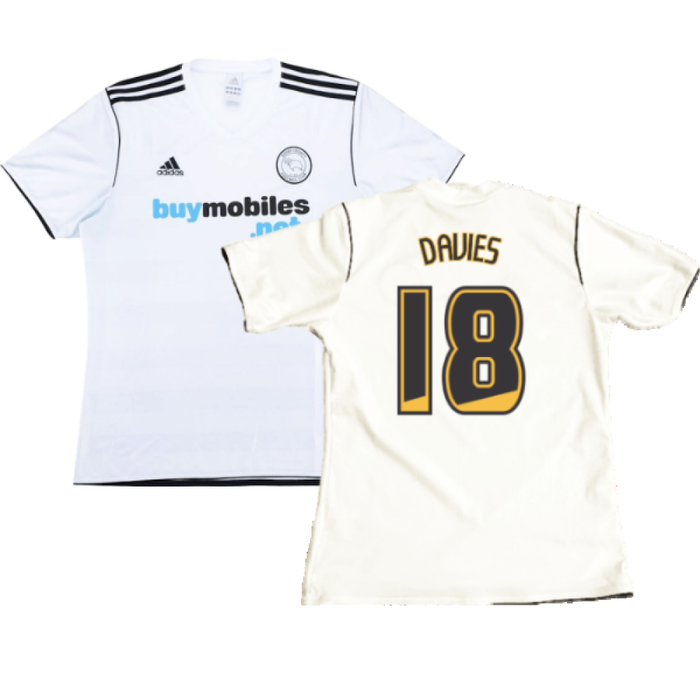 Derby County 2011-2012 Home Shirt (L) (Very Good) (Davies 18)