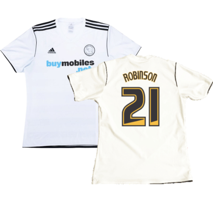 Derby County 2011-2012 Home Shirt (Very Good) (Robinson 21)