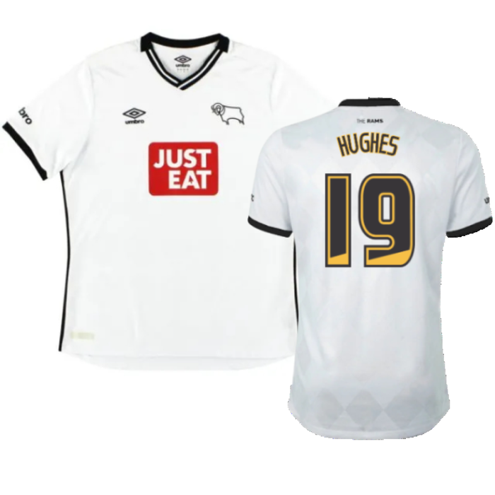 Derby County 2015-16 Home Shirt (M) (Very Good) (Hughes 19)