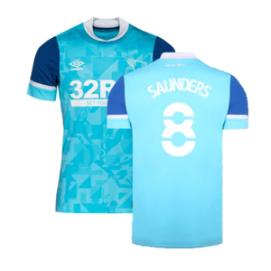 Derby County 2021-22 Away Shirt (XL) (Mint) (Saunders 8)_0