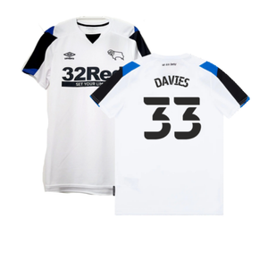 Derby County 2021-22 Home Shirt (S) (Excellent) (Davies 33)_0