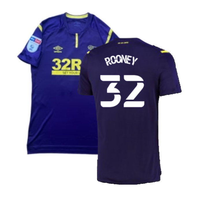 Derby County 2021-22 Third Shirt (S) (Mint) (Rooney 32)