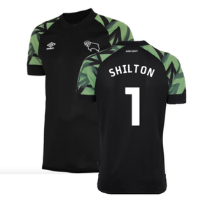 Derby County 2022-23 Away Shirt (Sponsorless) (L) (Shilton 1) (Mint)_0