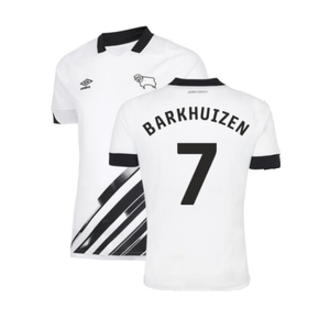 Derby County 2022-23 Home Shirt (Sponsorless) (XXL) (Barkhuizen 7) (Excellent)_0