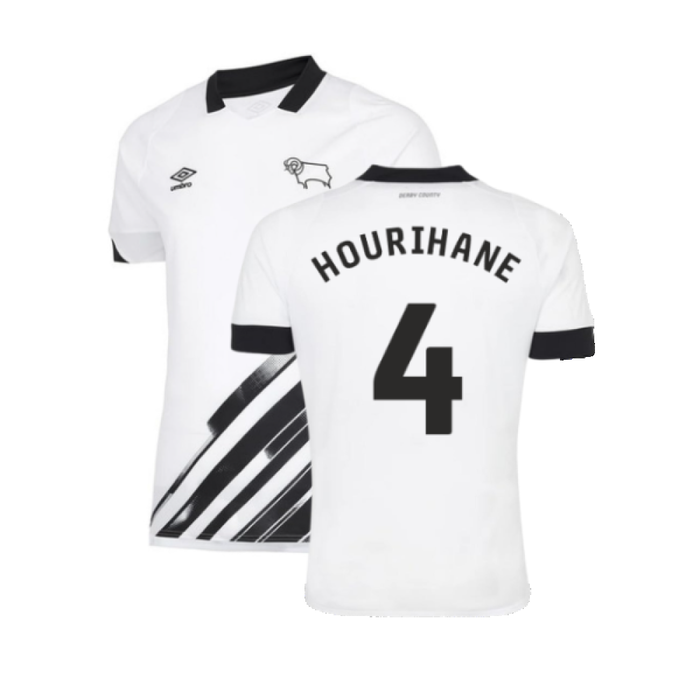 Derby County 2022-23 Home Shirt (Sponsorless) (S) (Hourihane 4) (Mint)