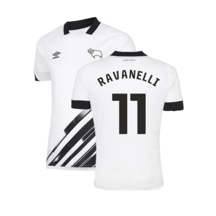 Derby County 2022-23 Home Shirt (Sponsorless) (S) (Ravanelli 11) (Very Good)