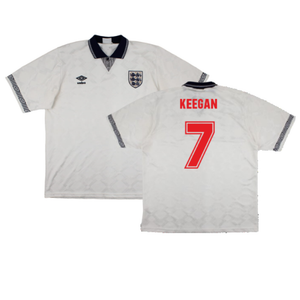 England 1990-92 Home Shirt (M) (Excellent) (Keegan 7)_0