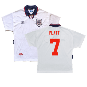 England 1993-1995 Home Shirt (XL) (Excellent) (Platt 7)_0