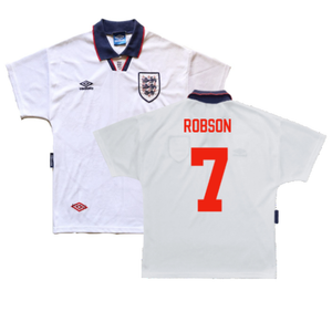 England 1993-1995 Home Shirt (XL) (Excellent) (Robson 7)_0