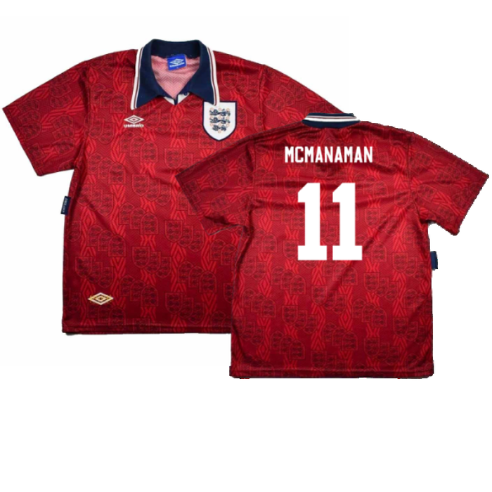 England 1993-95 Away Shirt (L) (Mint) (McManaman 11)