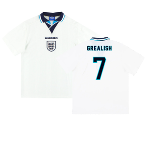 England 1995-97 Home Shirt (XL) (Excellent) (Grealish 7)_0