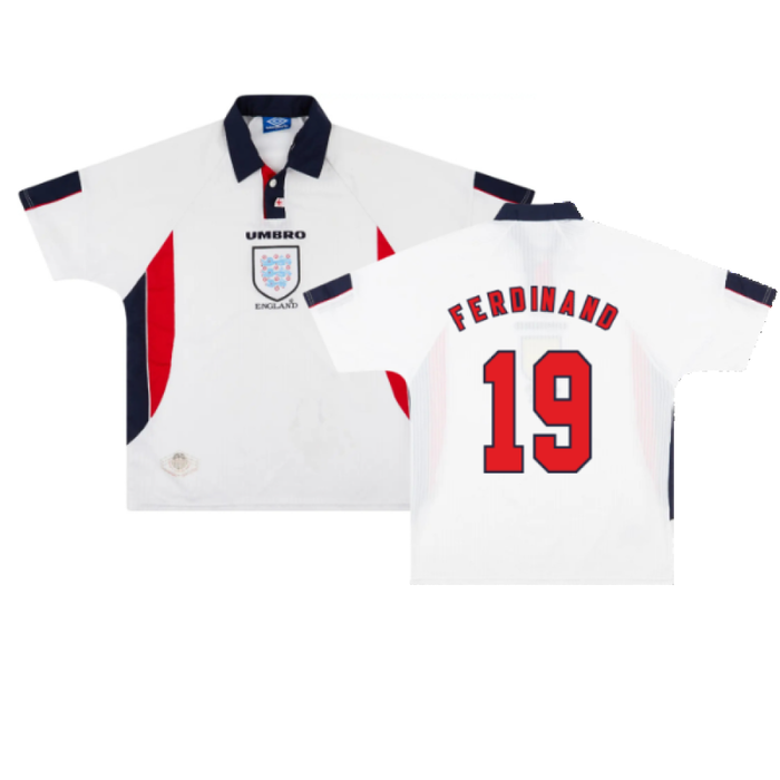 England 1997-99 Away Shirt (L) (Very Good) (FERDINAND 19)