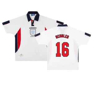 England 1997-99 Home Shirt (Good) (SCHOLES 16)_0