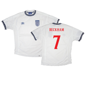 England 1999-01 Home Shirt (Fair) (Beckham 7)_0