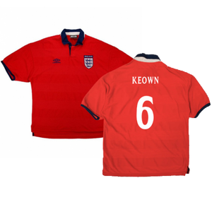 England 2000-01 Away Shirt (XL) (Very Good) (Keown 6)_0