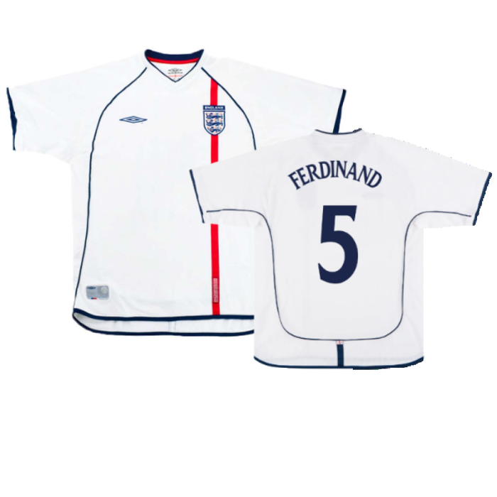 England 2001-03 Home (XL) (Excellent) (FERDINAND 5)