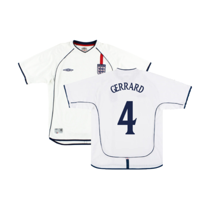 England 2001-03 Home Shirt (Fair) (GERRARD 4)