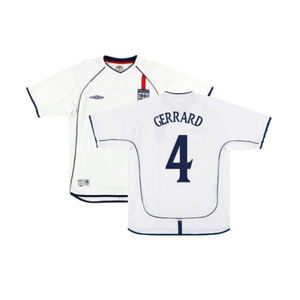 England 2001-03 Home Shirt (XL) (Fair) (GERRARD 4)_0