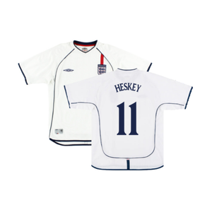 England 2001-03 Home Shirt (Good) (Heskey 11)_0