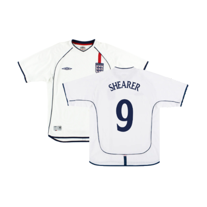 England 2001-03 Home Shirt (Fair) (SHEARER 9)