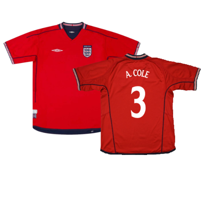 England 2002-04 Away Shirt (M) (Excellent) (A. Cole 3)