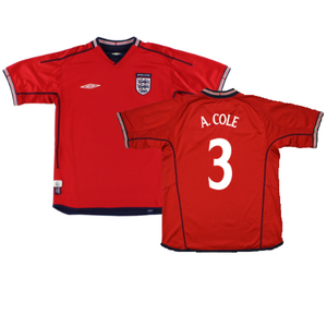 England 2002-04 Away Shirt (Very Good) (A. Cole 3)_0